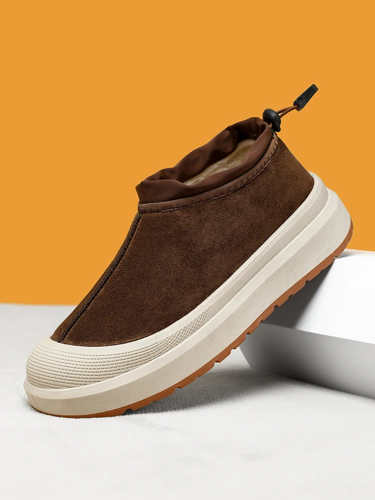 Biznesowy styl Old Money, modne i eleganckie, męskie zimowe buty śniegowce, antypoślizgowe i ciepłe, odpowiednie na codzienne wyjścia, minimalistyczne.