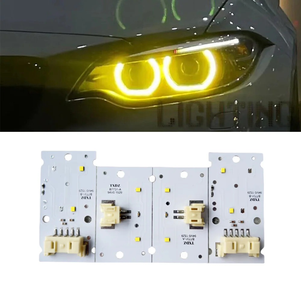 

63117388923 For BMW F22 F87 M2 F23 MS Motorsport DRL Yellow Refit Xenon Headlight Daytime Running Light Led Chips 63117388924