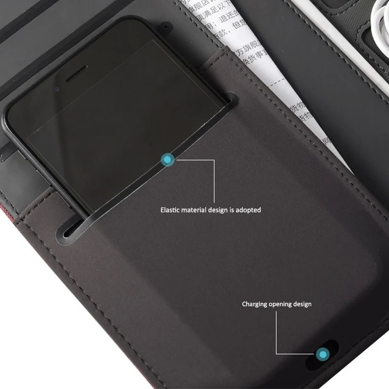 แฟ้มเอกสารหนังมังสวิรัติ Business Binder Padfolio พร้อมสมุดบันทึกสําหรับนักธุรกิจหรือสัมภาษณ์