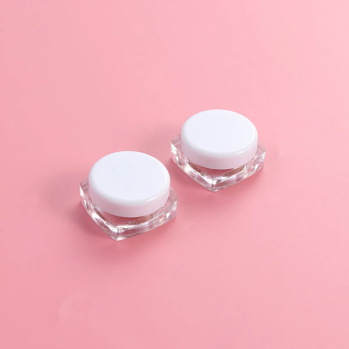 2Pcs Highlighter Powder Loose Pearl Glitter Eyeshadow Pigments Set Silky Shine Long-Lasting Makeup Glitter Eyeshadow
