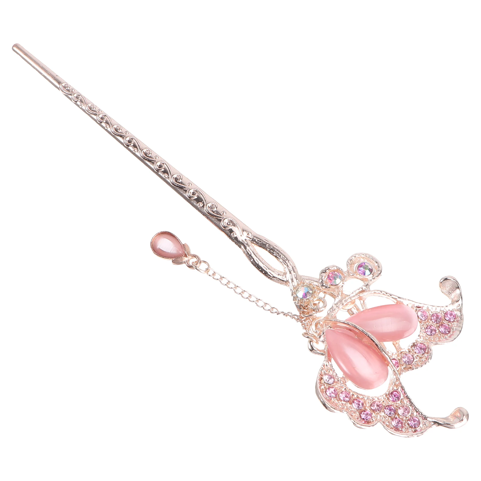

Practical Hairpins Flower Pattern Alloy Flower Pattern Hairpin Decoration Pearl Crystal Bridal Party Hair Accessories