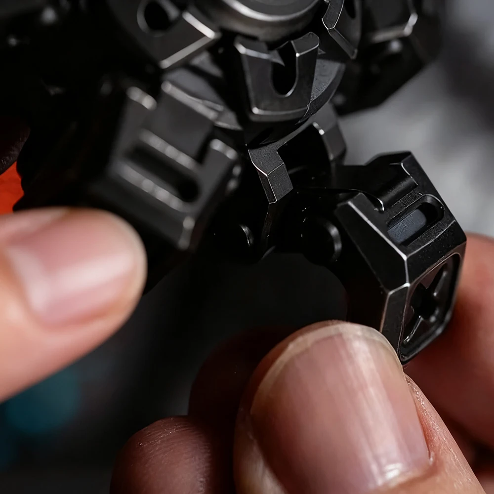 FUSHI EDC MACHINARIUM-X Fidget Spinner Otwarty Gyroskop Paznokciowy Zabawka Antystresowa Fidget Toy dla Dorosłych Oryginalne Projekty Gadżet Redukujący Lęk