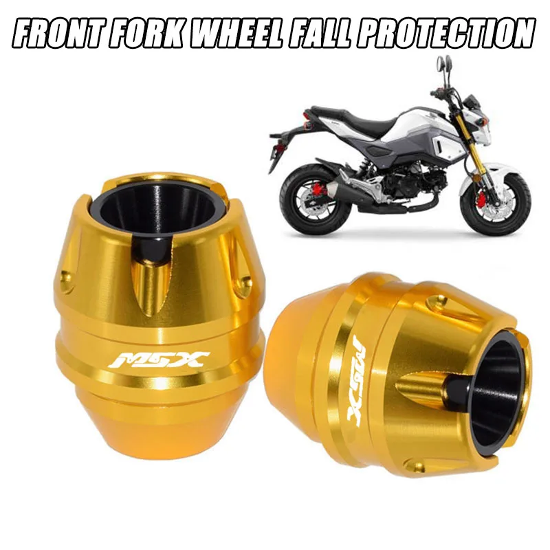 

For msx125 GROM MSX 125 Accessorie Front Fork Wheel Fall Protection Frame Slider Anti Crash Protector