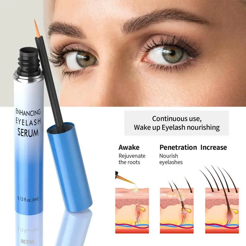 Wimpernwachstumsserum, Enhancer, vollerer, längerer, dickerer Rizinusöl-Enhancer, Wimpern für Augenbrauen, Wimpernlifting, Wimpernwachstum