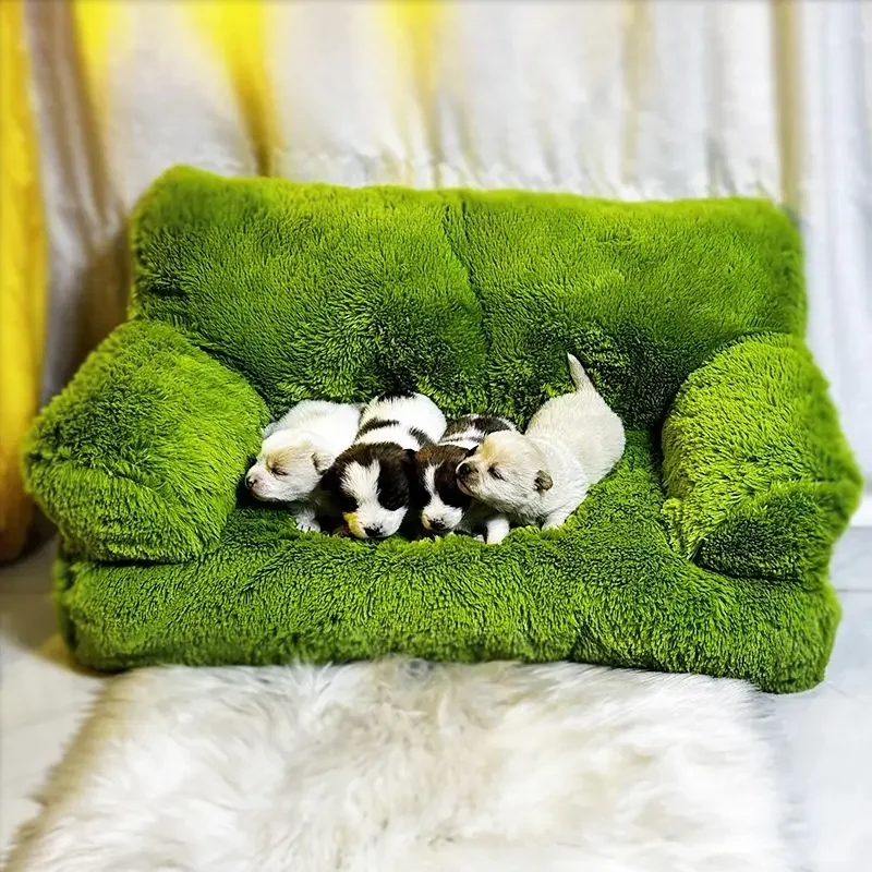 B370112Cat and dog nests for winter, super thick insulation, thick plush pet specific sofa, washable, round nest, beautiful cat