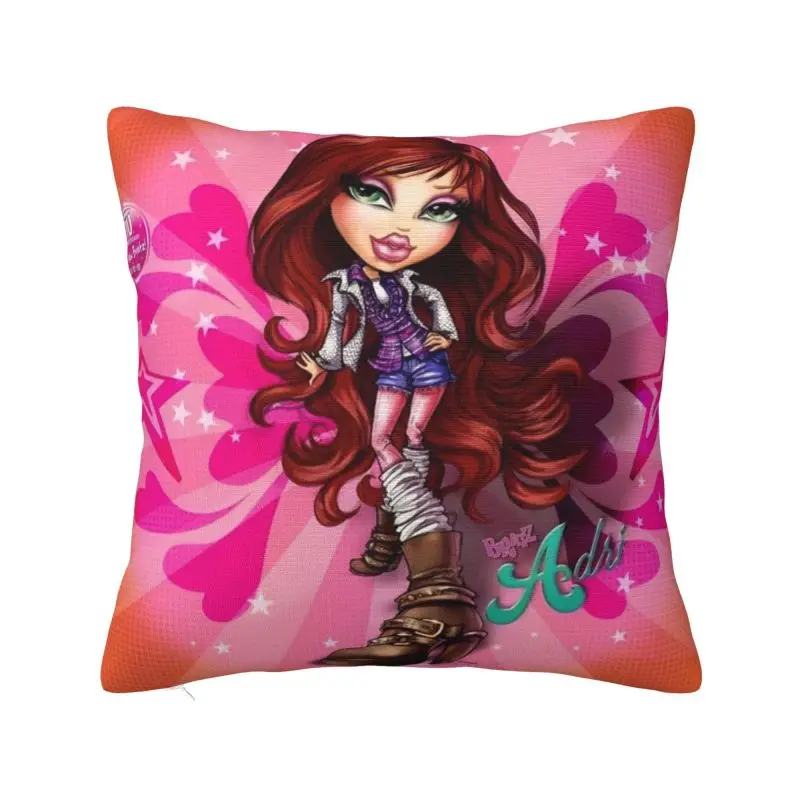

Custom Luxury Bratzs Doll Tv Movie Cushion Covers 45x45cm Polyester Cartoon Pillow Case for Sofa Square Pillowcase Home