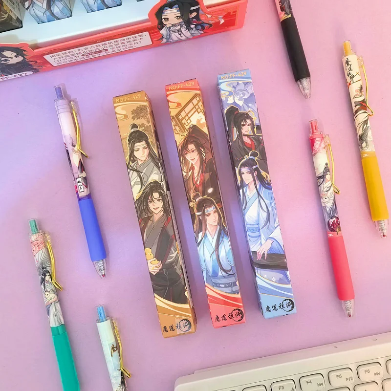Grandmaster Of Demonic Cultivation Gelstift – Wei Wuxian und Lan Wangji Schwarzer Schreibstift zum Schreiben und Sammeln – Detail 3
