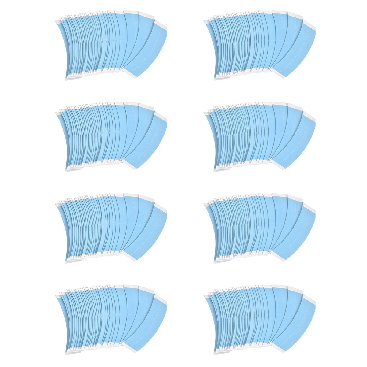 ABGN 288 قطعة/الوحدة الأزرق الثابتة شريط مزدوج شعر مستعار لاصق تمديد الشعر الشريط مقاوم للماء لفيلم شعر مستعار الدانتيل الشعر المستعار مع خط الحز