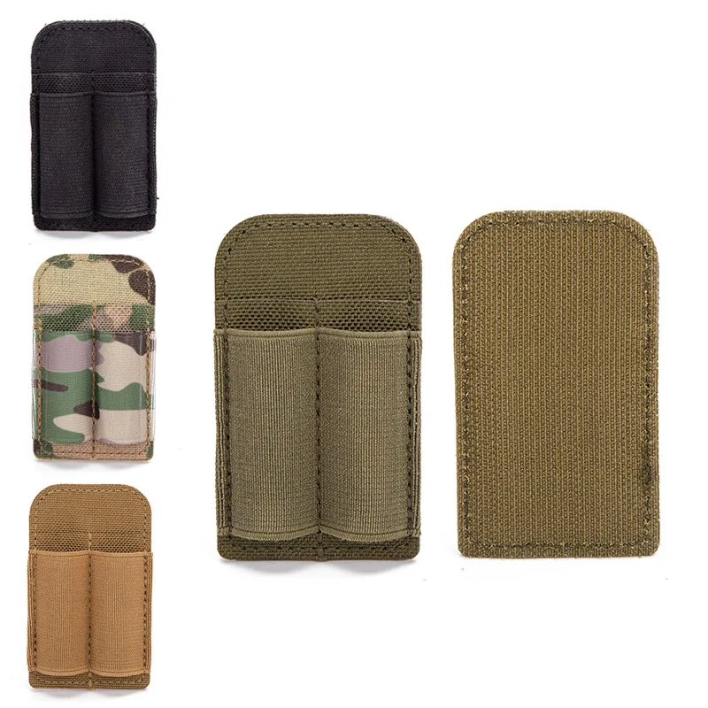 Outdoor 2-Loch-Aufbewahrungstasche, 2-Runden-Magazinhalter, Tragbare Patronentasche, Jagdzubehör