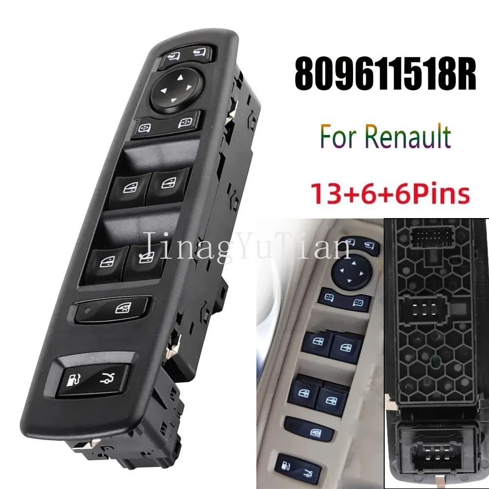 

Car Accessories for Renault Latitude L70 Talisman Samsung SM5 SM7 Power Window Control Switch Fuel Tank Button Panel 809611518R
