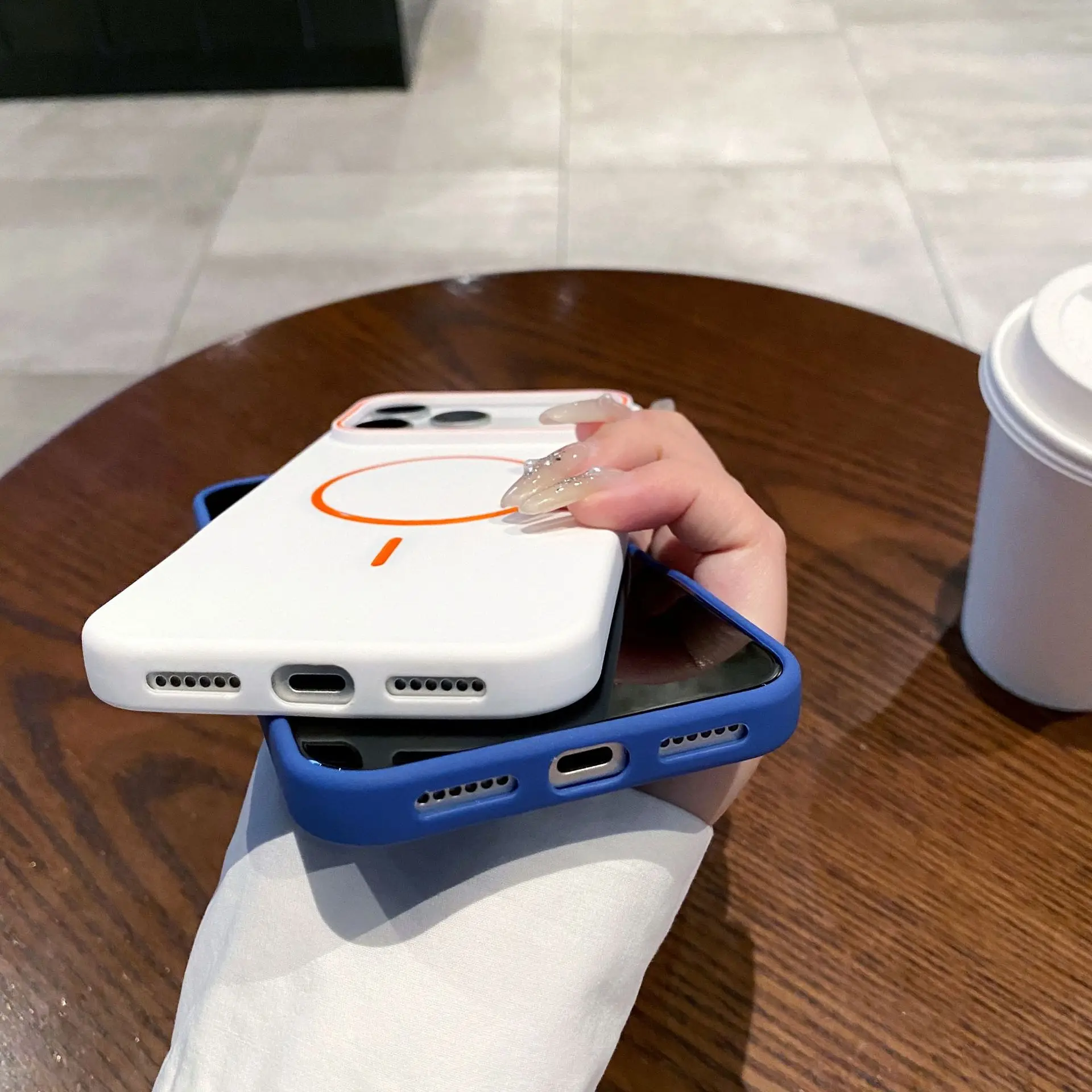 تنطبق على iPhone17 سلسلة النفط يقطر غرامة حلقة ماتي المغناطيسي حالة الهاتف المحمول آيفون 17 مصنع مكافحة الإفلات بالجملة