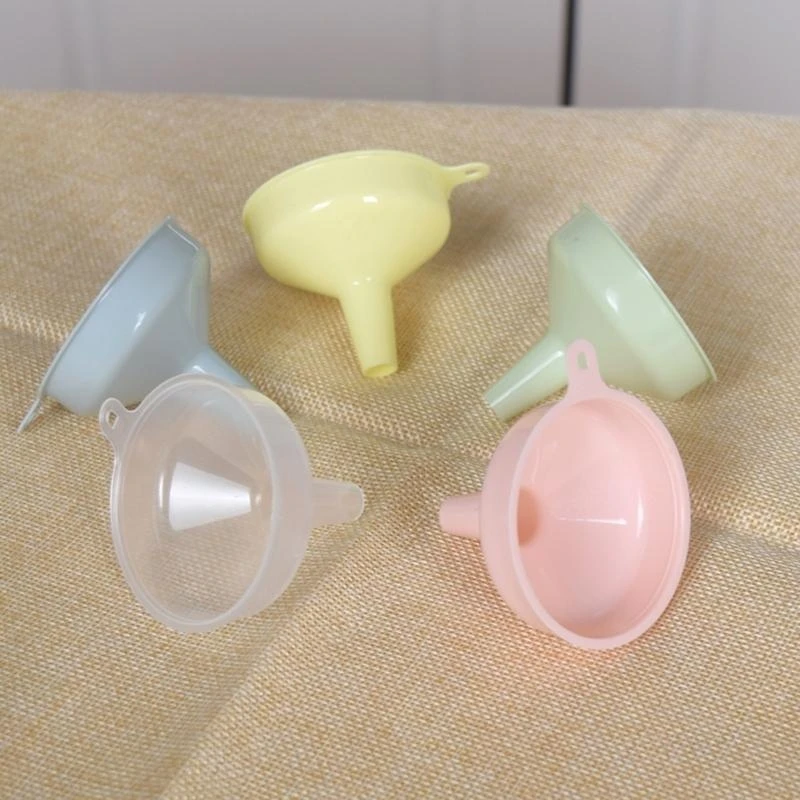 5 pièces Cuisine Entonnoir coloré en plastique liquide Entonnoir à huile Dispentier Dispeller HX6C