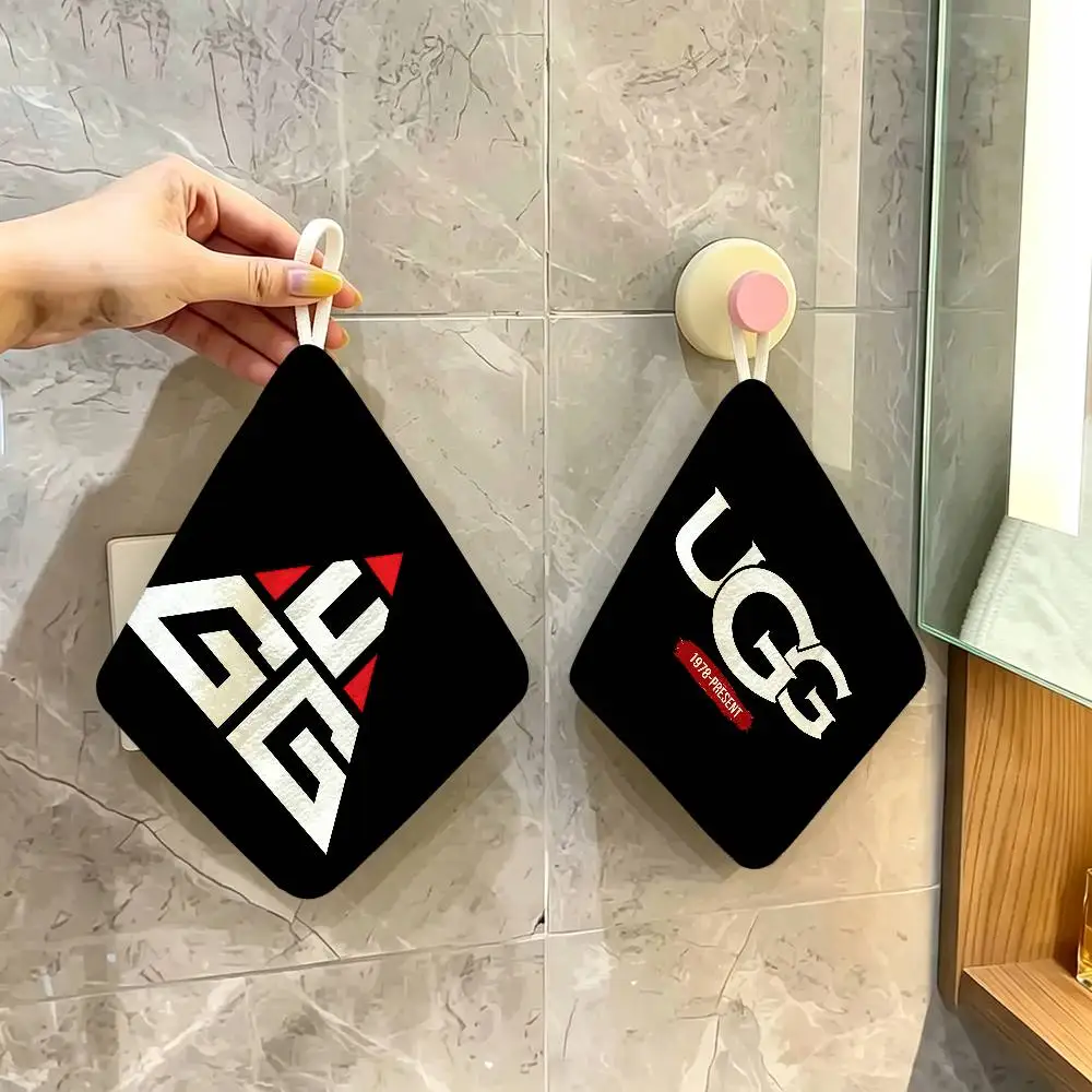 Cool U-UGGES Polyester Cotton Hand Wiping Towel, Hanging Towel, Quick Dry for Kitchen Bathroom Daily Supplies