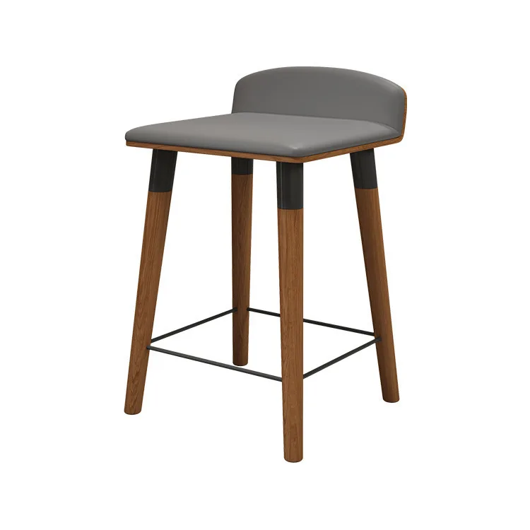 

Commercial Cafe Milk Tea Shop High Stool Dining Music Leisure Solid Wood Bar
