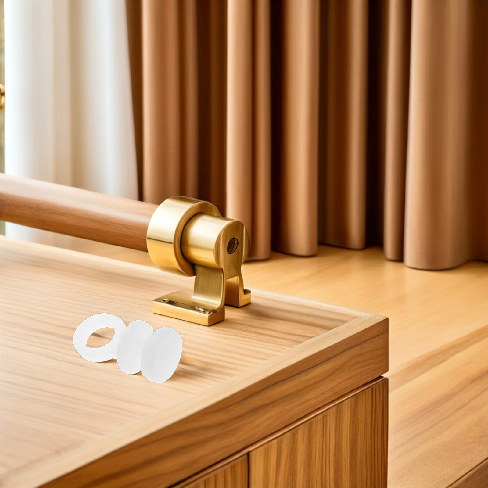 

150pcs Curtain Gliders For Tracks White 5.5Cm Hoop Heavy Duty Plastic Hooks Universal Fit Drapery Rail Slide Curtain Track