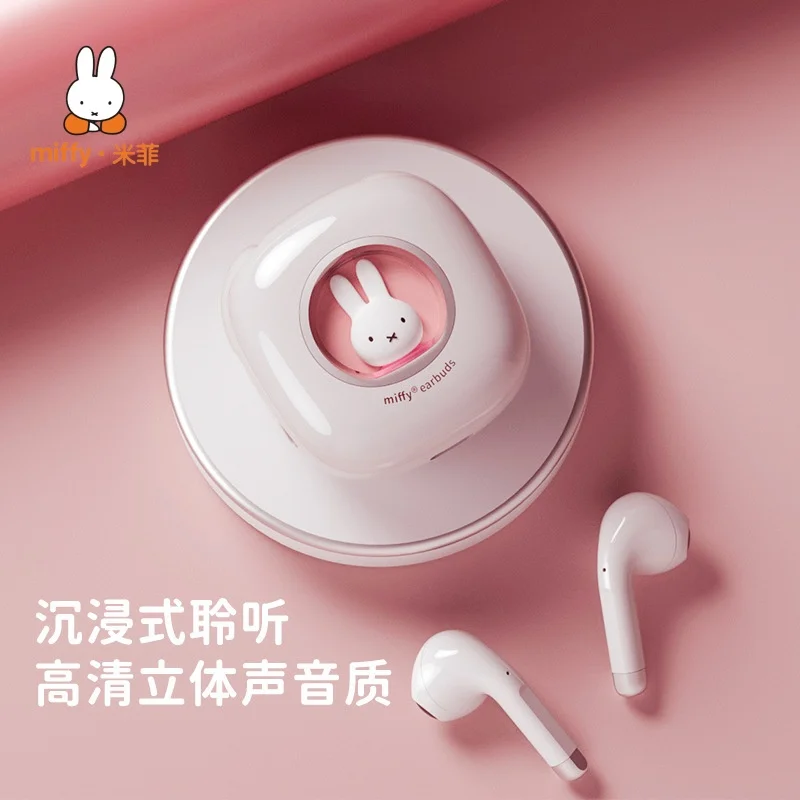 

Miffy Wireless Bluetooth Headset Good Appearance Good Sound Quality Couple Headset Unisex