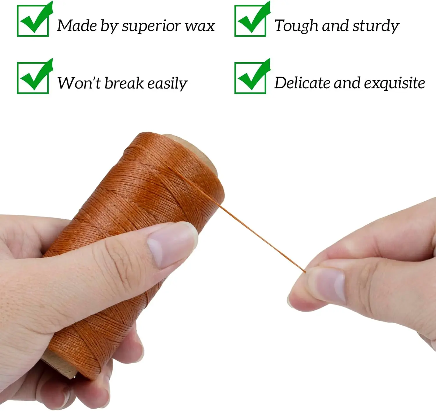 1mm 220m Leather Wax Thread for Waxed Polyester Cord Craft Heavy Duty Sewing Thread Waxed Book Binding Leather String Cord