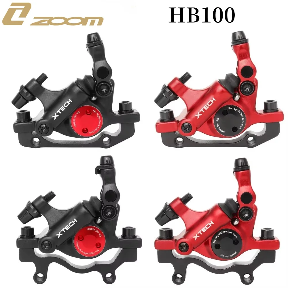 ZOOM MTB Line Pulling Hydraulic Disc Brake Calipers HB100 Mountain Bike Front Rear Brake Calipers Bicycle Brake Parts