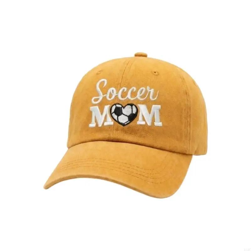 Adjustable Embroidered Baseball Cap Cotton Football Hat For Casual And Sports Event Breathable Mom Cap 