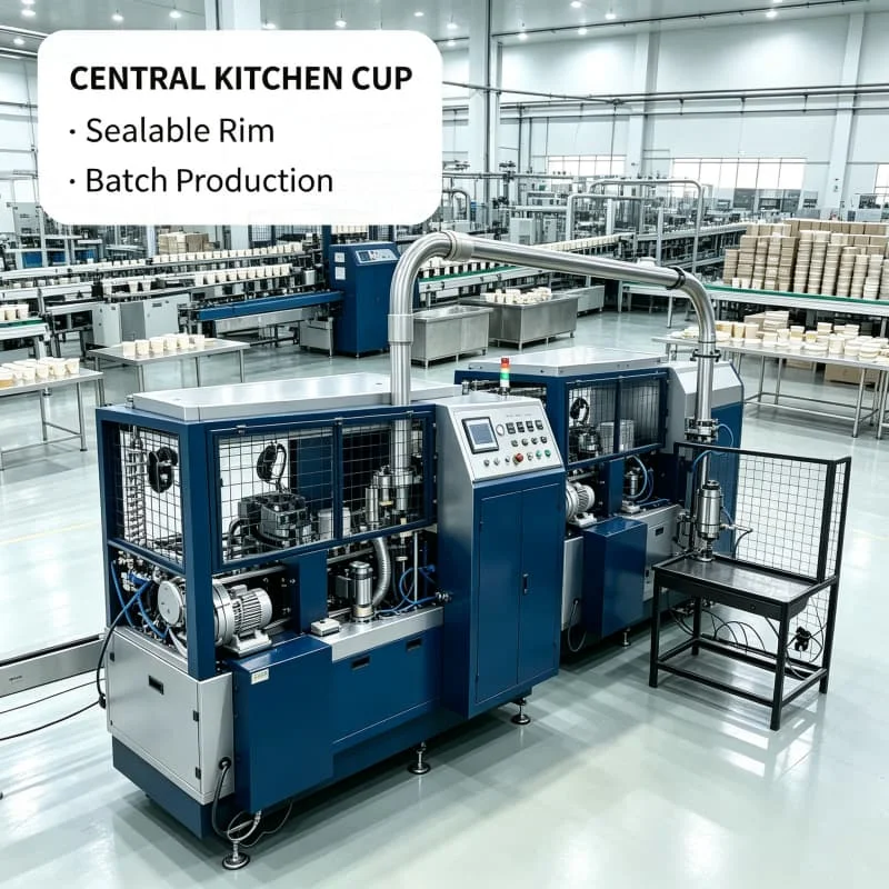 Flexible Paper Cup Forming Machine 110pcs min For 2oz 24oz Wide Range Coffee Tea Juice Cup Production Line Customized