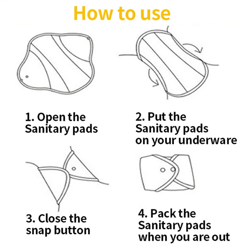 AIO 18*18cm Reusable Menstrual Pads for Women Environmental Protection Sanitary Napkin Washable Waterproof Sanitary Napkin