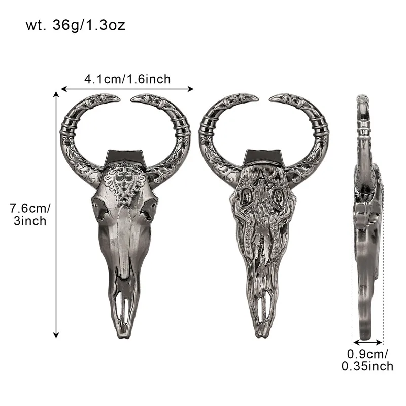 Creative OX Head Design Beer Opener Metal Corkscrew Kitchen Bar Accessory Bottle Openers Gadget for Party Club Wedding Gift Set