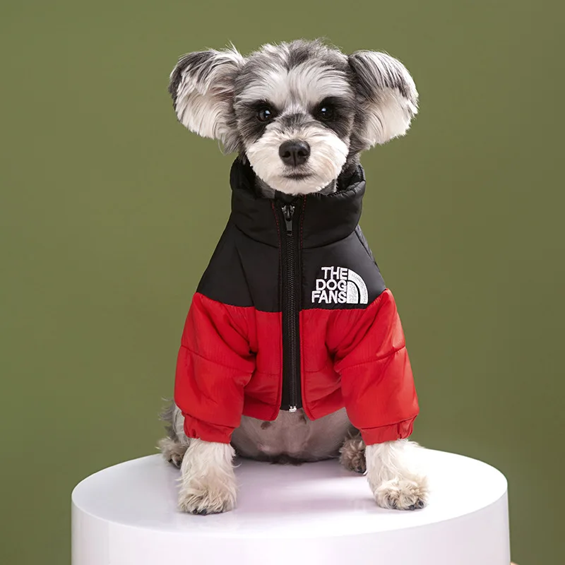 Luxury Dog Jacket Coat Winter Warm Dog Clothes Windproof Puppy Jacket Soft Cat Down Jacket Pet Padded Coat Chihuahua Pet Outfits