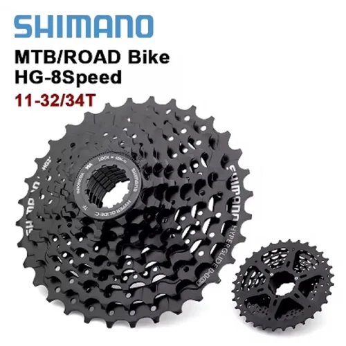 Shimano 8 velocidades HG31 volante de inercia bicicleta de montaña MTB Cassette CS-HG31-8 11-32/34T volante de bicicleta plegable MTB piezas de bicicleta HG31-8