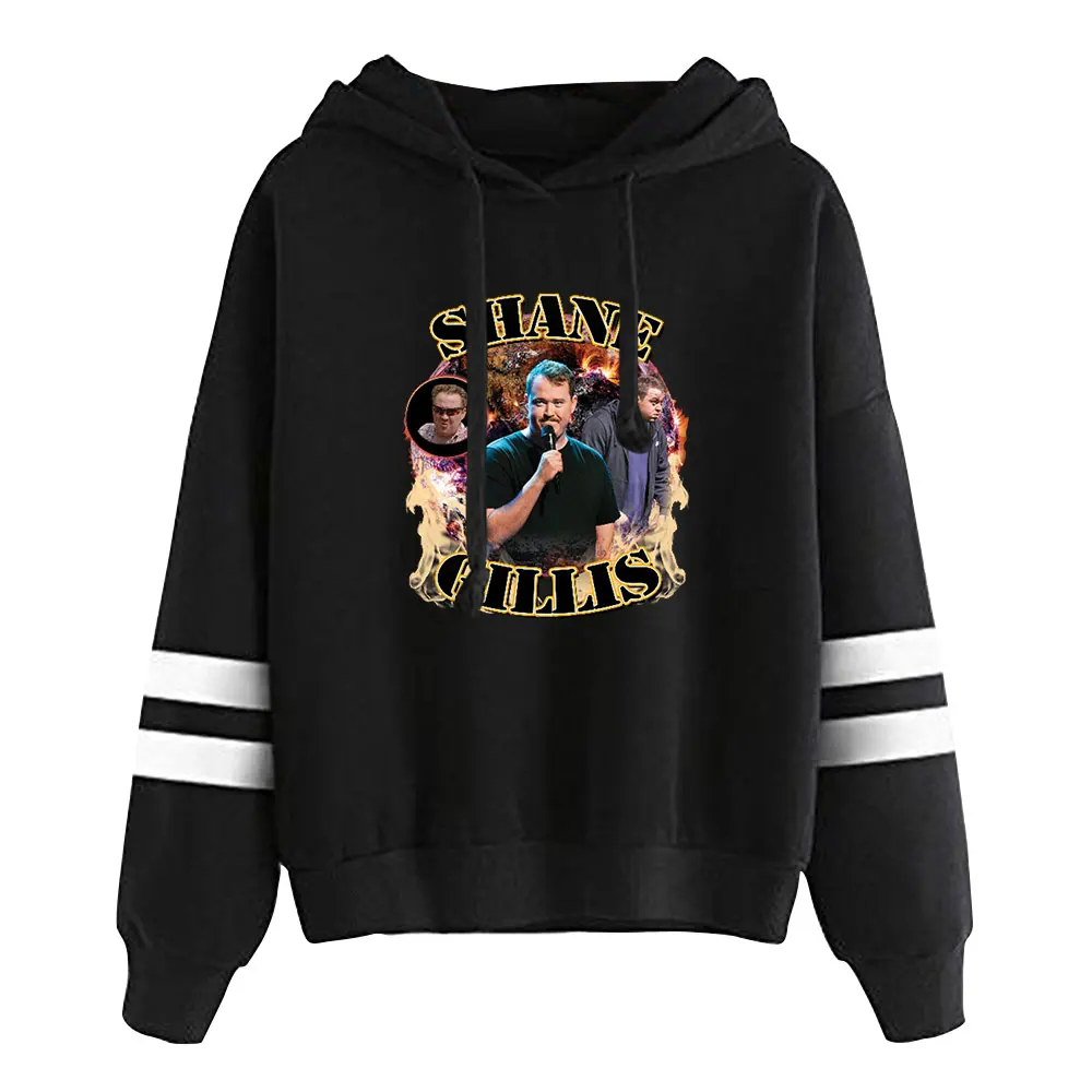 

Shane Gillis Merch Толстовка без карманов с рукавами с параллельными перекладинами Мужская/Женская толстовка с длинными рукавами Уличная одежда