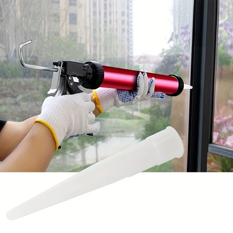 

30-Piece Silicone Sealing Nozzles - Durable Spiral Heads for Glass Glue Guns, Easy-to-Use & Efficient Adhesive Application