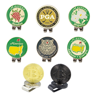 1Pcs Golf Hat Clip Magnetic Golf Cap Clips w Magnet Mark Golf Ball Position Removable Metal Various Styles Golf Marker Drop Ship