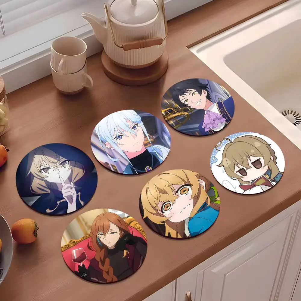 1pc Anime Secrets Of The Silent Witch Wooden Coaster Colour Printing Cup Mat Home Desk Decoration Gifts