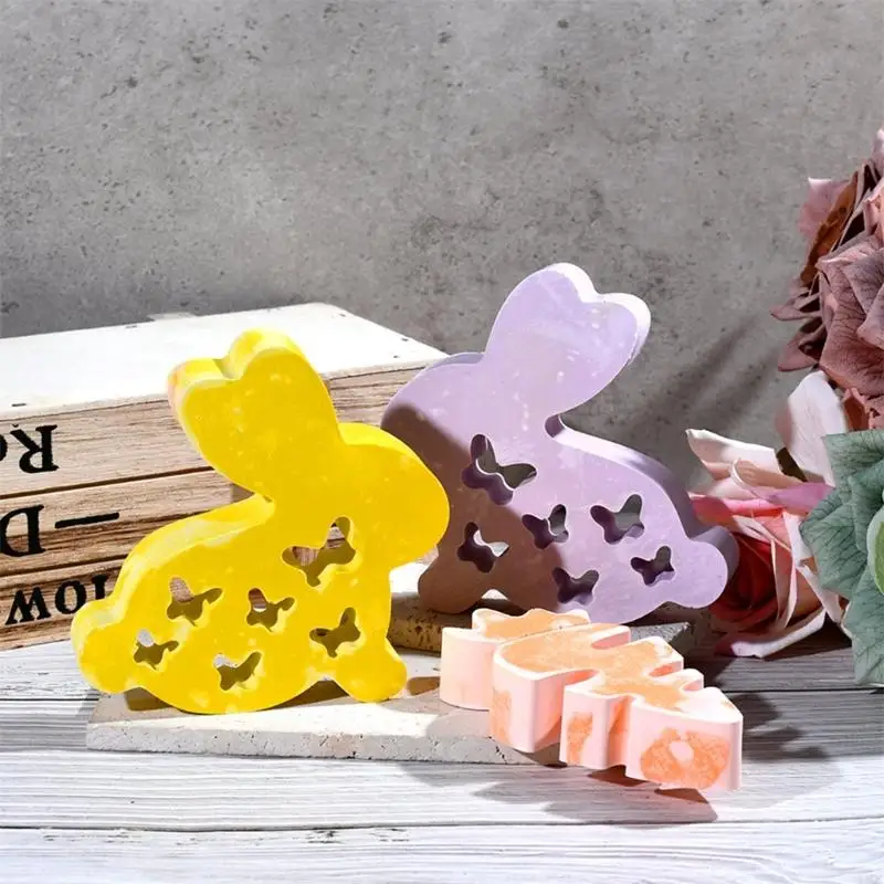 قوالب سيليكون متينة لأرنب عيد الفجل والفجل ديكورات عرض المنزل Y4QC #5