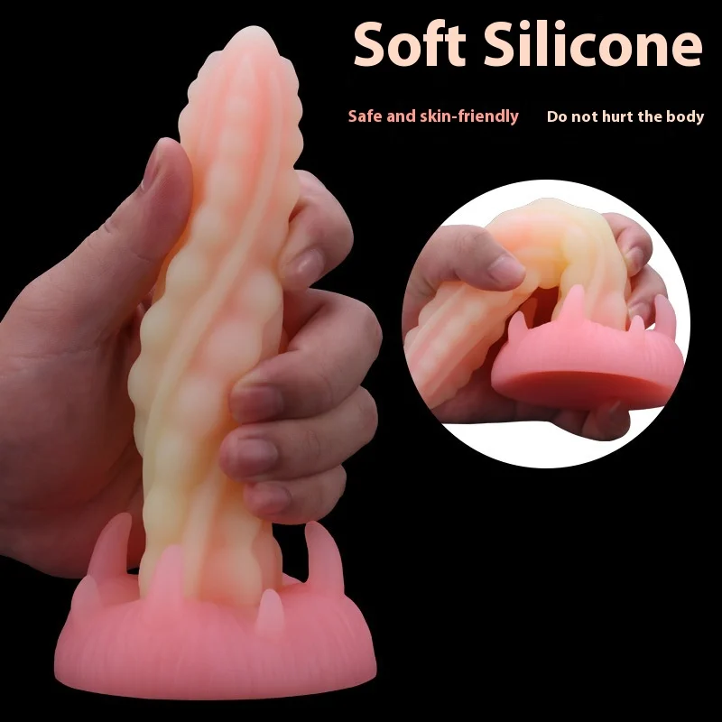 Colourful Alien Dildo Giant Penis for Vaginal Prostate G-spot Monster Dildo Anal with Hand-free Suction for Female Adult Product