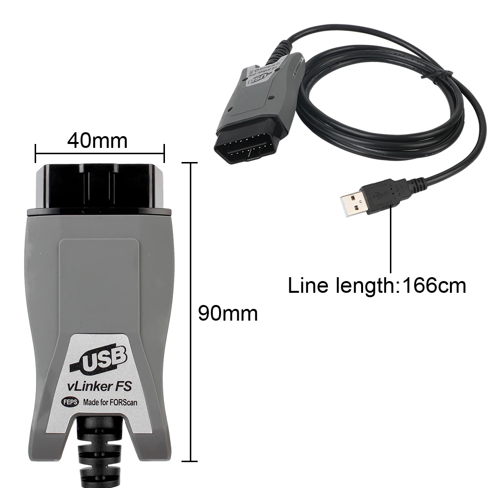 OBD2 Car Diagnostic Scanner For Ford FORScan Mazda VLinker FS USB FS ELM327 ELM 327 OBD 2 OBDII HS/MS-CAN Interface Tools