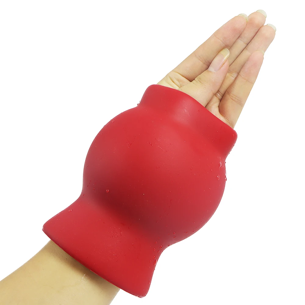 Silikon Weiche Hohl Anal Plug 8/9/10 cm Riesige Butt Plug Homosexuell Anal Sex Spielzeug Hohl Speculum Anus dilatation Einlauf Prostata-massagegerät