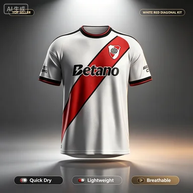 New Fashion River Plate Fan Style Soccer Jersey T-shirt Men's Quick Drying Breathable Football Fan  3D Print Parent-child