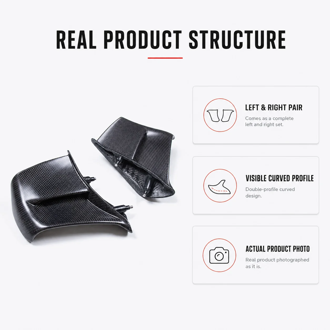 Winglets Ailerons Front Fairing Side Wings Carbon Fiber for Ducati Panigale V4 Ducati V4 2025 Motorcycle Accessories Moto Parts