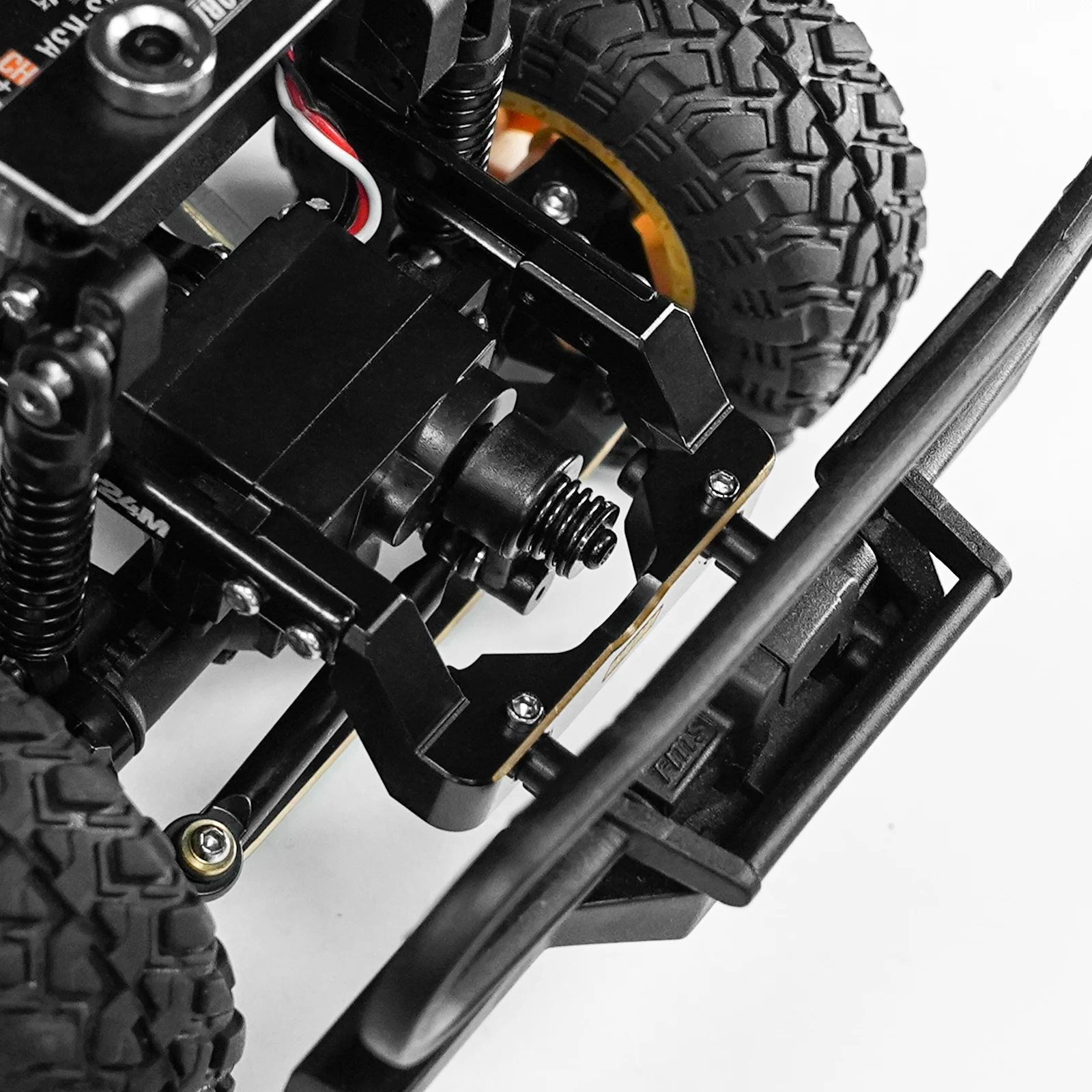 INJORA Black Coating Front Bumper Mount for 1/24 FMS FCX24M