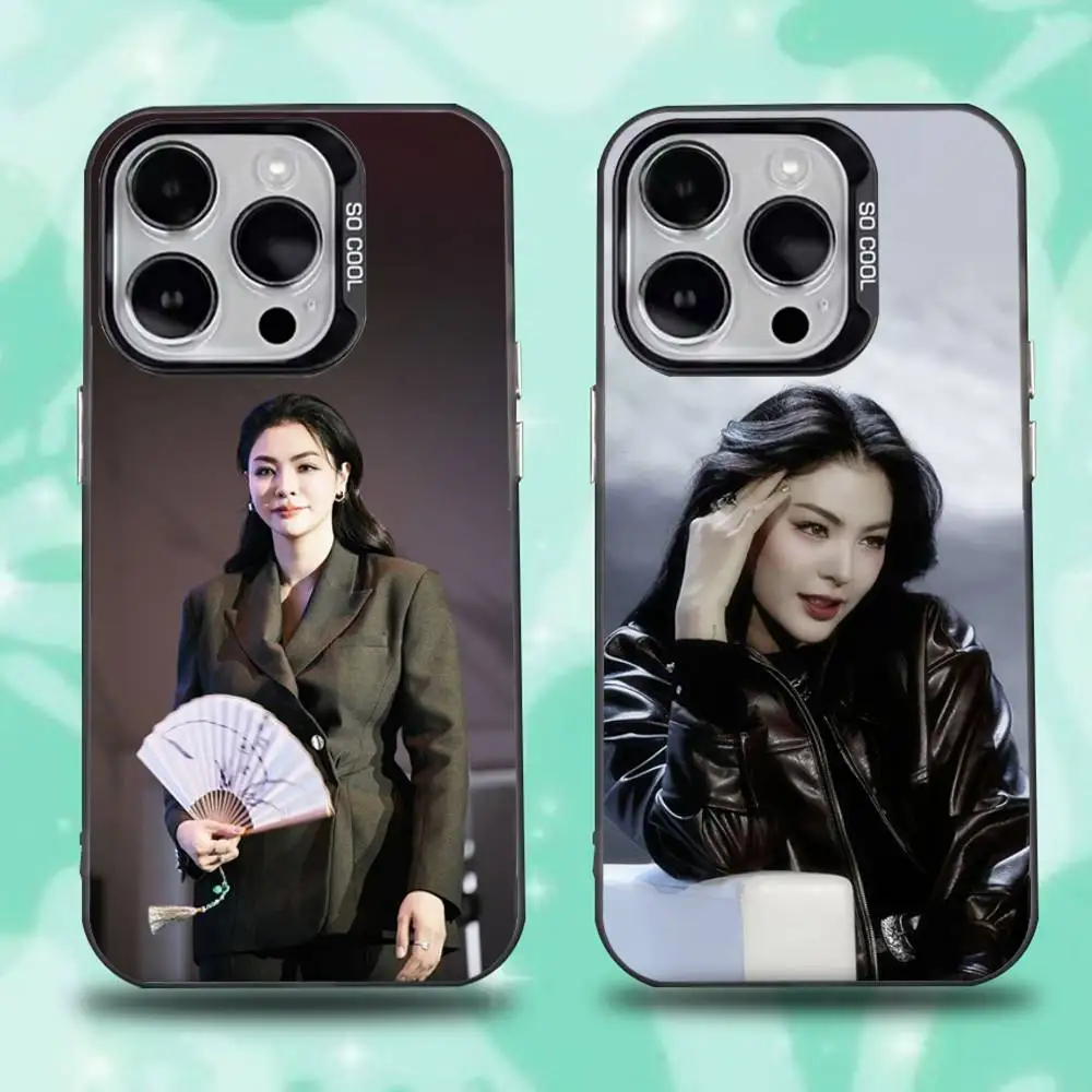 

P-Peraya M-Malisorn Faye Phone Case For iPhone 16,15,14,13,12,11,Pro,Max,Plus,Mini,XS,SE Anti Fall Black Matte Hard Bumper