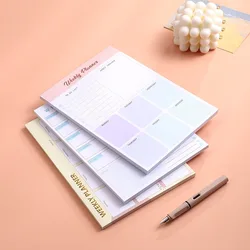 Weekly Notebook Time Management 52 Sheets Weekly Plan Book Magnetic Attraction Efficiency Manual Notebook Tearable Notebook