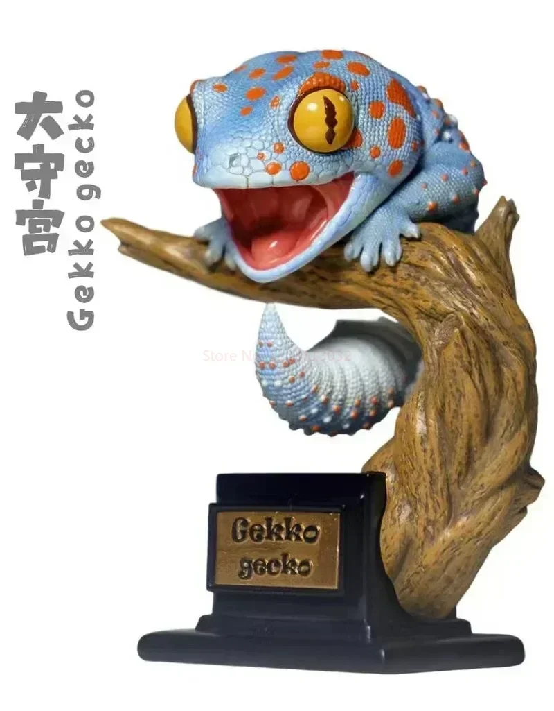 Original Pet Gekko Action Figure Wall Lizard Gekko Gecko Uroplatus Ebenaui Reptilia Phelsuma Collection Model Doll Ornament Gift