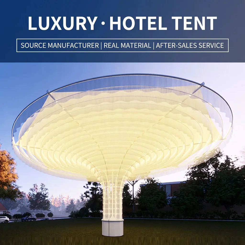 Luxury Outdoor Glamping Dome Tent Restaurant Event Decoration Bar Counter Wedding Large Sunshade Waterproof 13X13X9.2M