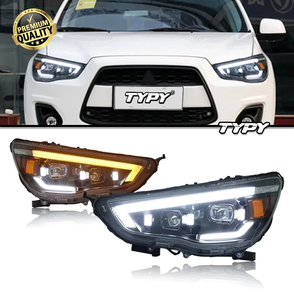 

TYPY Car Head Lamps For Mitsubishi ASX 2013-2019 Upgrade Modified LED Headlights Dynamic Turn Brake lamp DRL Car Accessories