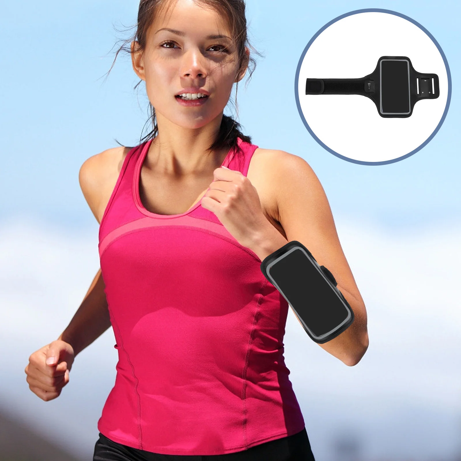 

1Pcs Sports Waterproof Arm Bag Phone Screen Touch Wristband Running Cycling Storage Pouch Outdoor Accessory Phone Arm Bag