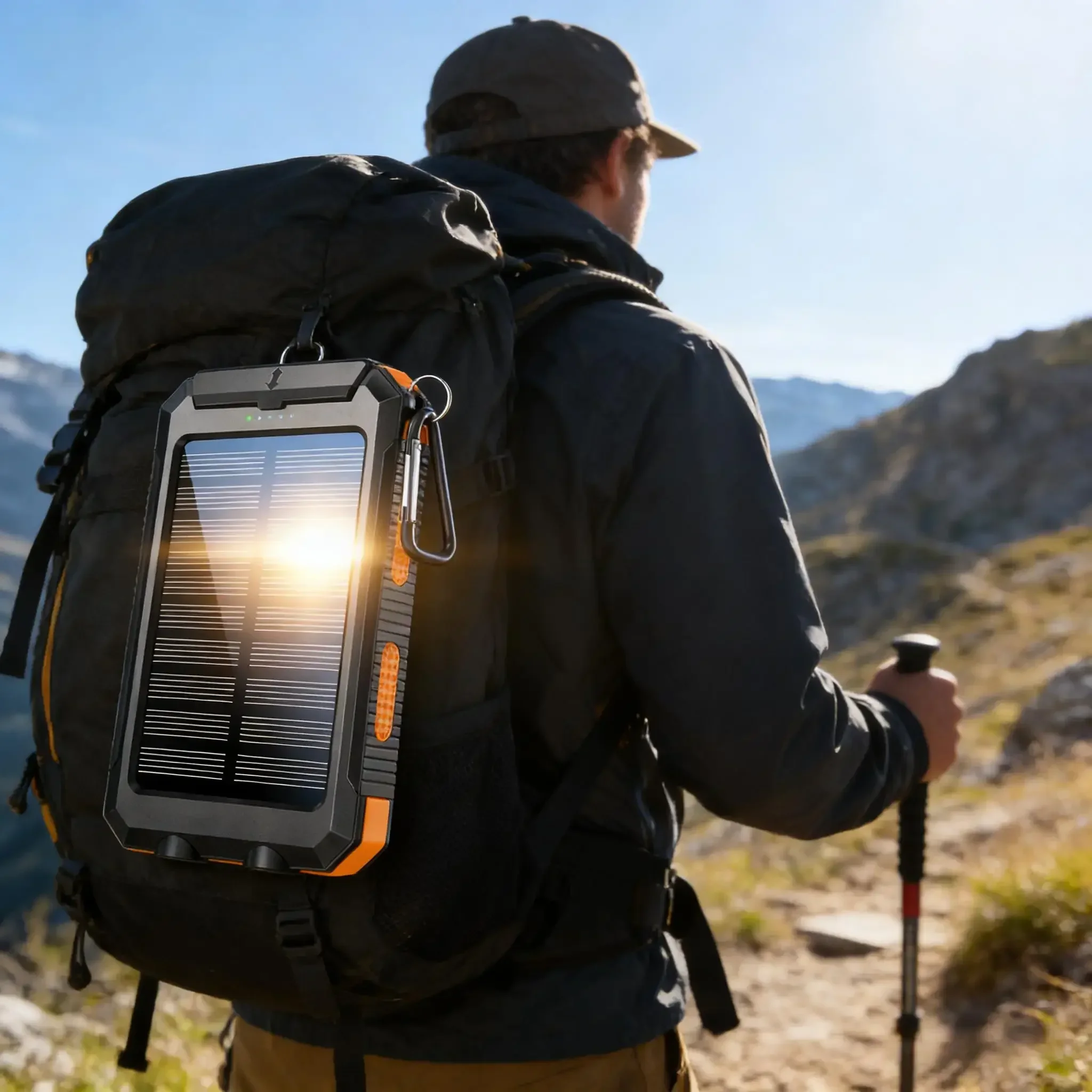 

Водонепроницаемый солнечный повербанк большой емкости 10000 мАч с быстрой зарядкой для телефонов