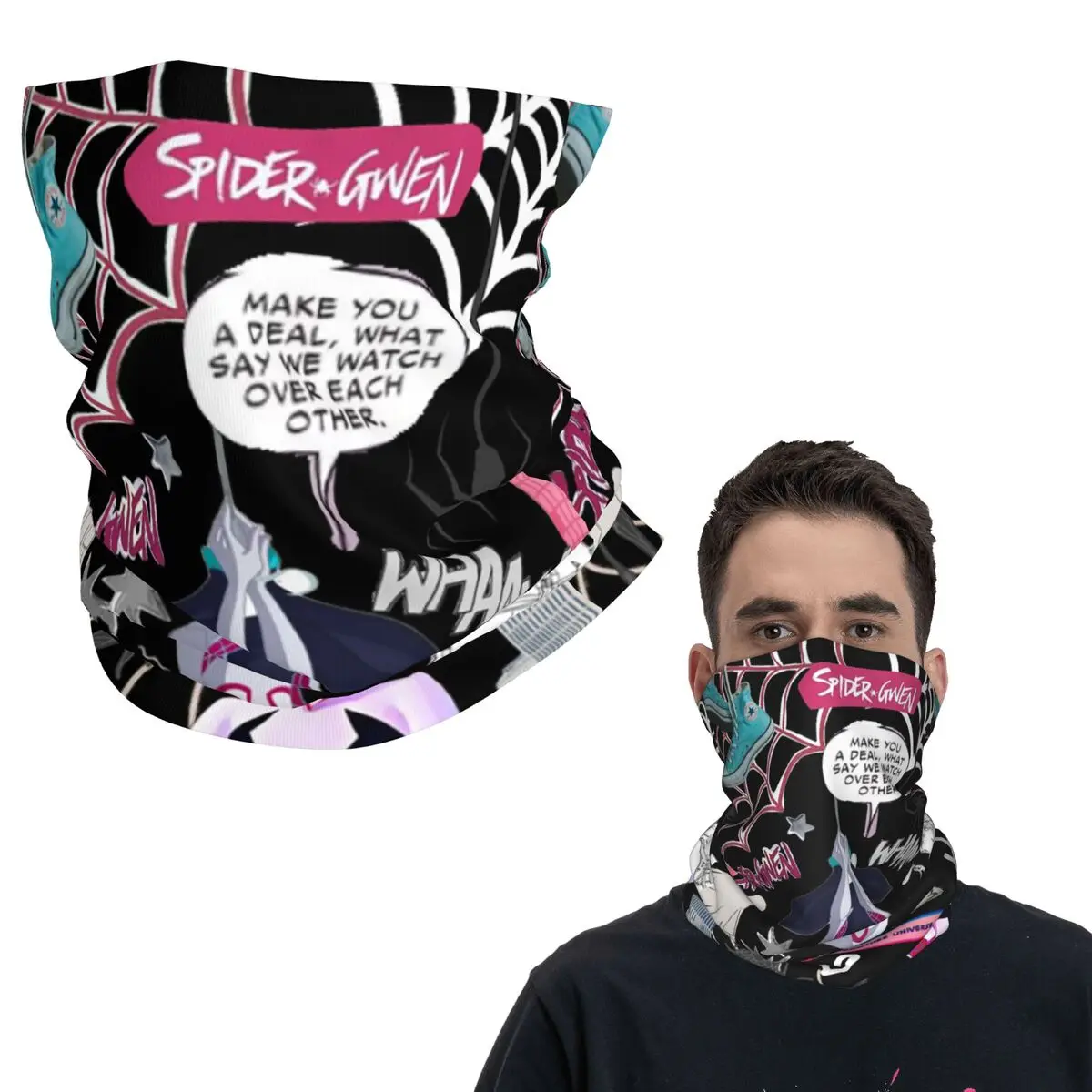 

Призрак, паук, Гвен, бандана, гетры с принтом, волшебный шарф, многофункциональная Балаклава, походная рыбалка для мужчин, женщин, взрослых