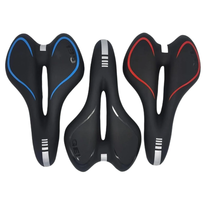 

Nonslip Silicone Bike Saddles Seats Pad Breathable Comfortable Bicycles Cushion