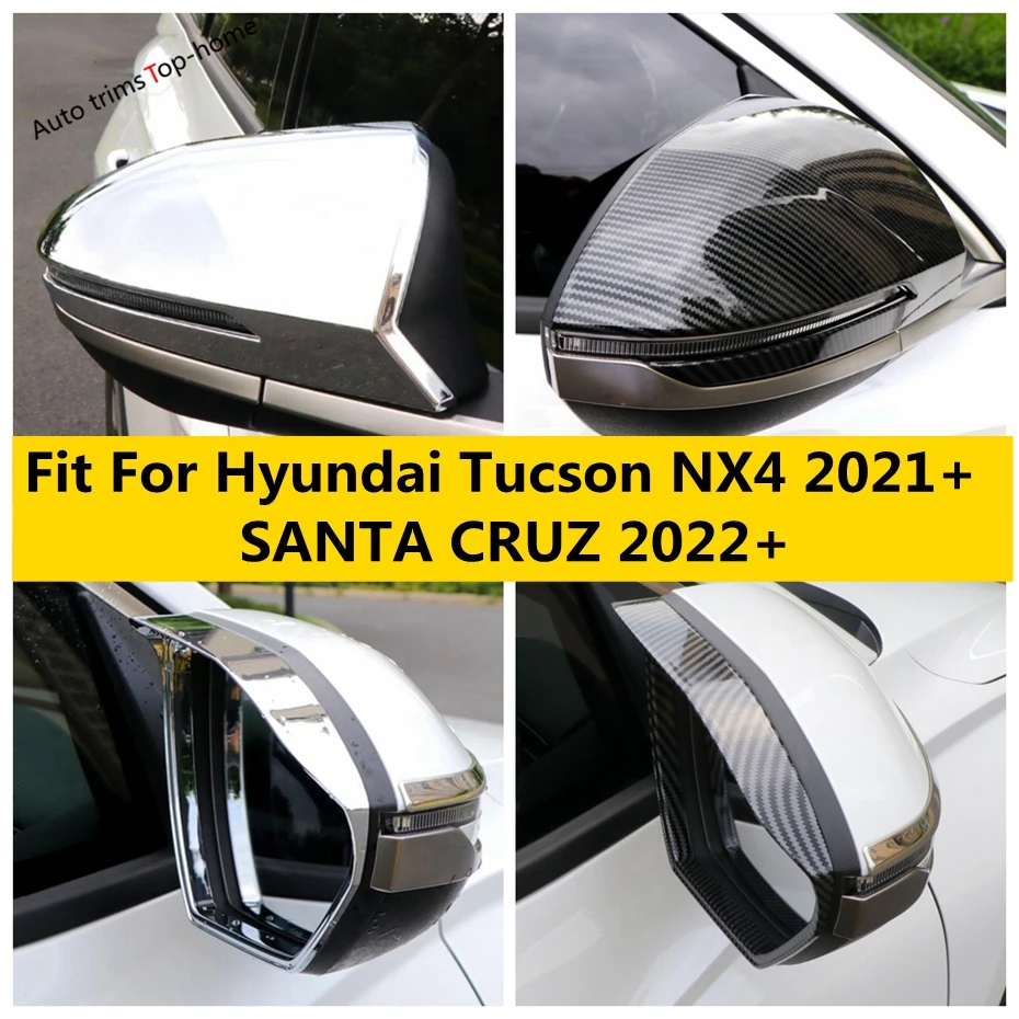 

Rearview Mirror Protector Decoral Cap Rain Shade Eyebrow Cover Trim For Hyundai Tucson NX4 2021 - 2025 / SANTA CRUZ 2022 2023