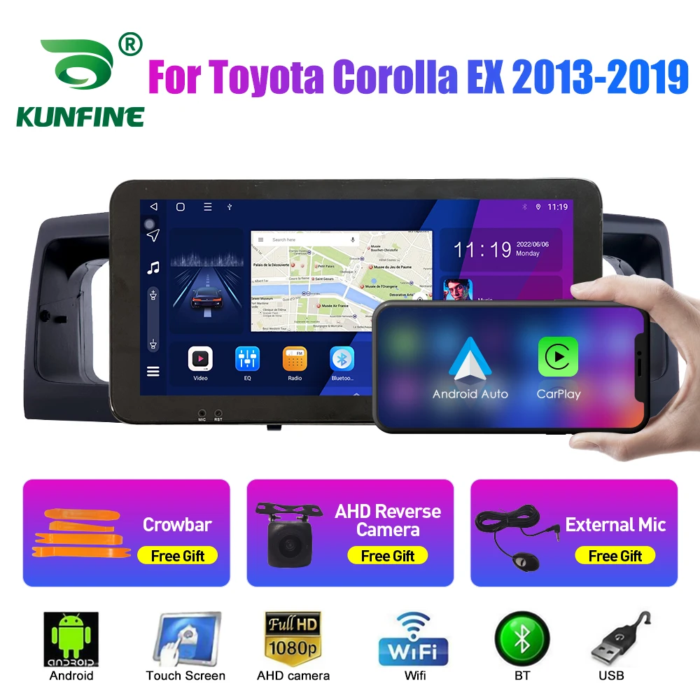 2Din Android Car Radio For Toyota Corolla EX 2013-2019 Multimedia Video Player GPS Navigation Stereo Audio Head Unit Carplay 4G